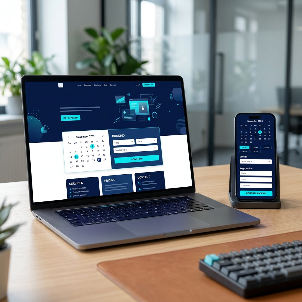 Website Kết Hợp Booking Và Form Đăng Ký Dịch Vụ: Chuẩn Hóa Quy Trình Tiếp Nhận Khách Hàng Online