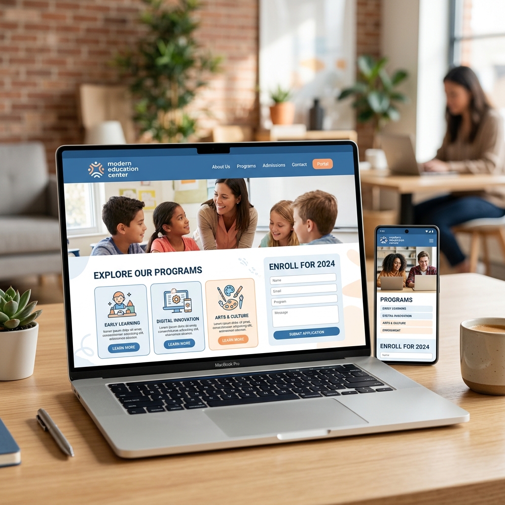 Tái Thiết Website Cho Trung Tâm Giáo Dục: Từ Giao Diện Cũ Đến Nền Tảng Hỗ Trợ Tuyển Sinh Và Vận Hành Nội Dung